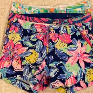 Three pairs of Lilly “Callahan” shorts.